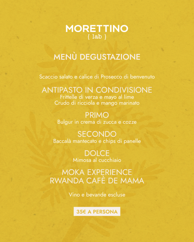 Domenica 8 marzo Morettino Lab